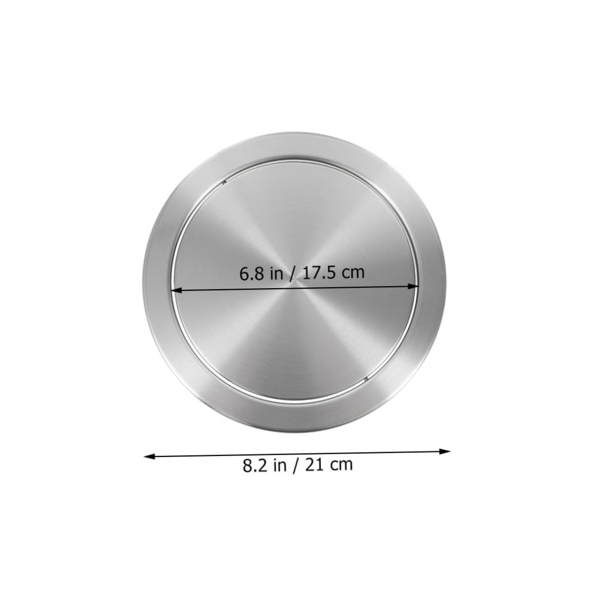 OKUMEYR Stainless Steel Swing Lid for Kitchen and Bathroom Trash Can Easy to Install Space Saving Garbage Can Cover and Reliable Waste Bin Lid for Home Use