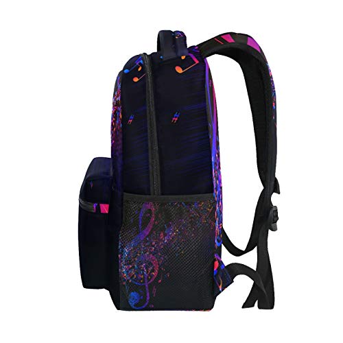 Auuxva Backpack Abstract Music Note Art Painting School Shoulder Bag Large Waterproof Durable Bookbag Laptop Daypack For Students Teens Girls Boys Elementary thumb #3