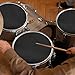 Mesh Drum Head, 2ply Mesh Drum Head Silent Pad Skin Black Double Layer Mesh for Drum Drumhead Professional Percussion Instrument Parts (13inch)