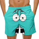 DASAYO Plus Size Mens Summer Fashion Mens Beach Shorts with Pockets Plus Size Summer Casual Funny Cute Elastic Waist Drawstring Short 2026 Vacation Outfits Mint Green 3XL
