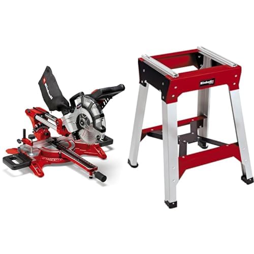 Einhell Scie à onglet radiale TC-SM 2131/1 Dual (max. 1 800 W, 4 900 tour/min, système de...