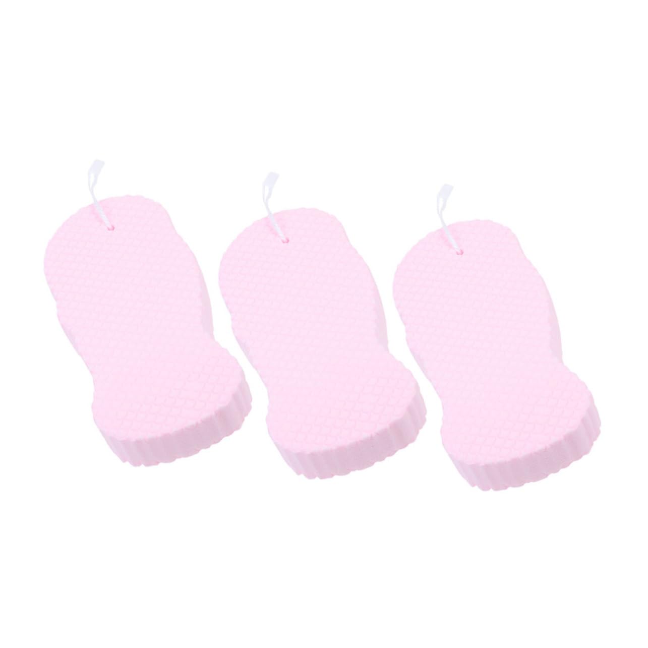 DECOMELODY 3Pcs Bath Sponge Supple Shower Sponge for Skin Care Gentle Exfoliating Bathing Sponges Portable Lightweight for Daily Use Travel