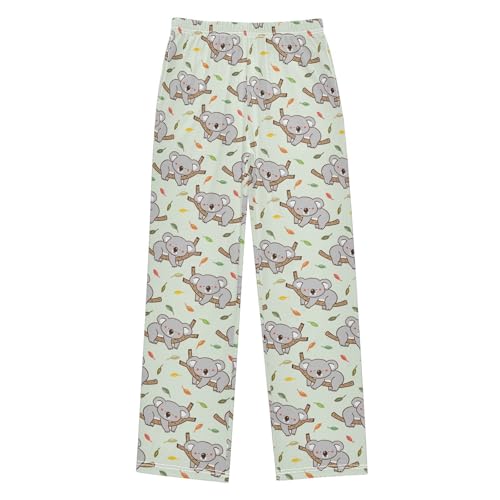 Lovely Koala on The Tree Boys Long Pants Soft Trousers Elastic Waist Kids Lounge Bottoms with Pockets S-XL