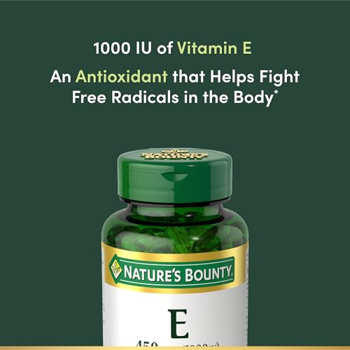 Nature's Bounty Vitamin E Softgels 1000 IU - Image 3