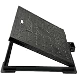 DUUMUUT Chiusino in Ghisa con Telaio, Quadrato Nero 480 x 480 mm