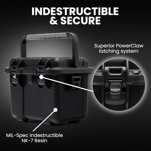 Image of NANUK T20 Waterproof Camera Case Hard Shell with Cubed Foam (11L) - Dustproof, Impact Resistant NK-7 Resin - For Camera, Drone & Sensitive Equipment - Compact Travel Case (12.9 inchx 9.7 inchx 10.3 inch) - Black