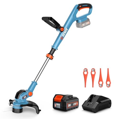 SENIX Cordless Telescopic String Trimmer.