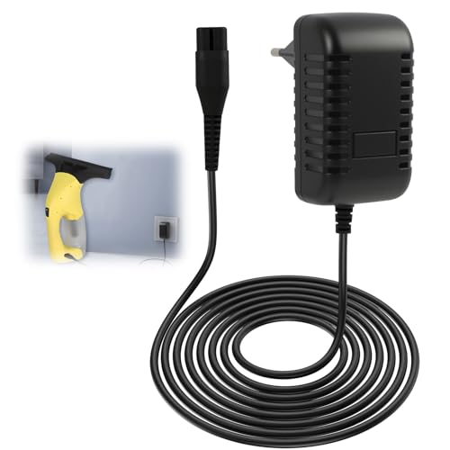 5.5V Cable Cargador Compatible con Kärcher limpiacristales Window WV1, WV2, WV5, WV50, WV55, WV55R, WV60, WV60 Plus, WV70, WV75, Wv75 Plus, 600mA Charger Aspirador de Ventana