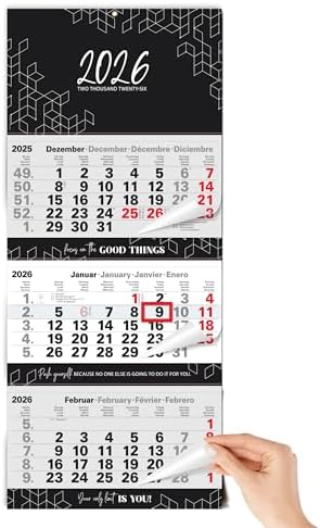 TOBJA Calendario delle lezioni con unicorno, lavabile