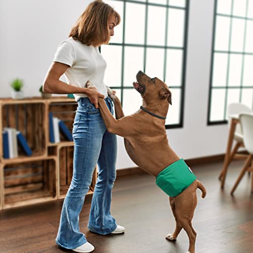 Unipup Washable Male Dog Diapers,Pack Of 3 High Absorbing Male Dog Diapers & Extender Reusable Male Puppy Wraps For Medium Dogs #TOP7