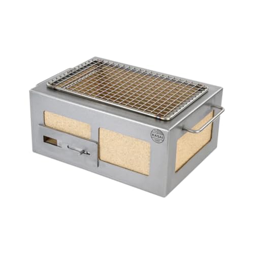 Kasai Konro Nano Japanese Charcoal Grill Table Top Konro BBQ for Sear Plancha & Robata Cooking Made in Britain Feeds 2-3 people 7.2kg