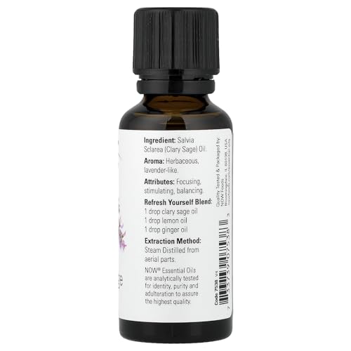 100% Pure Clary Sage 1 fl Ounce (30 ml) Liquid miniatura 2