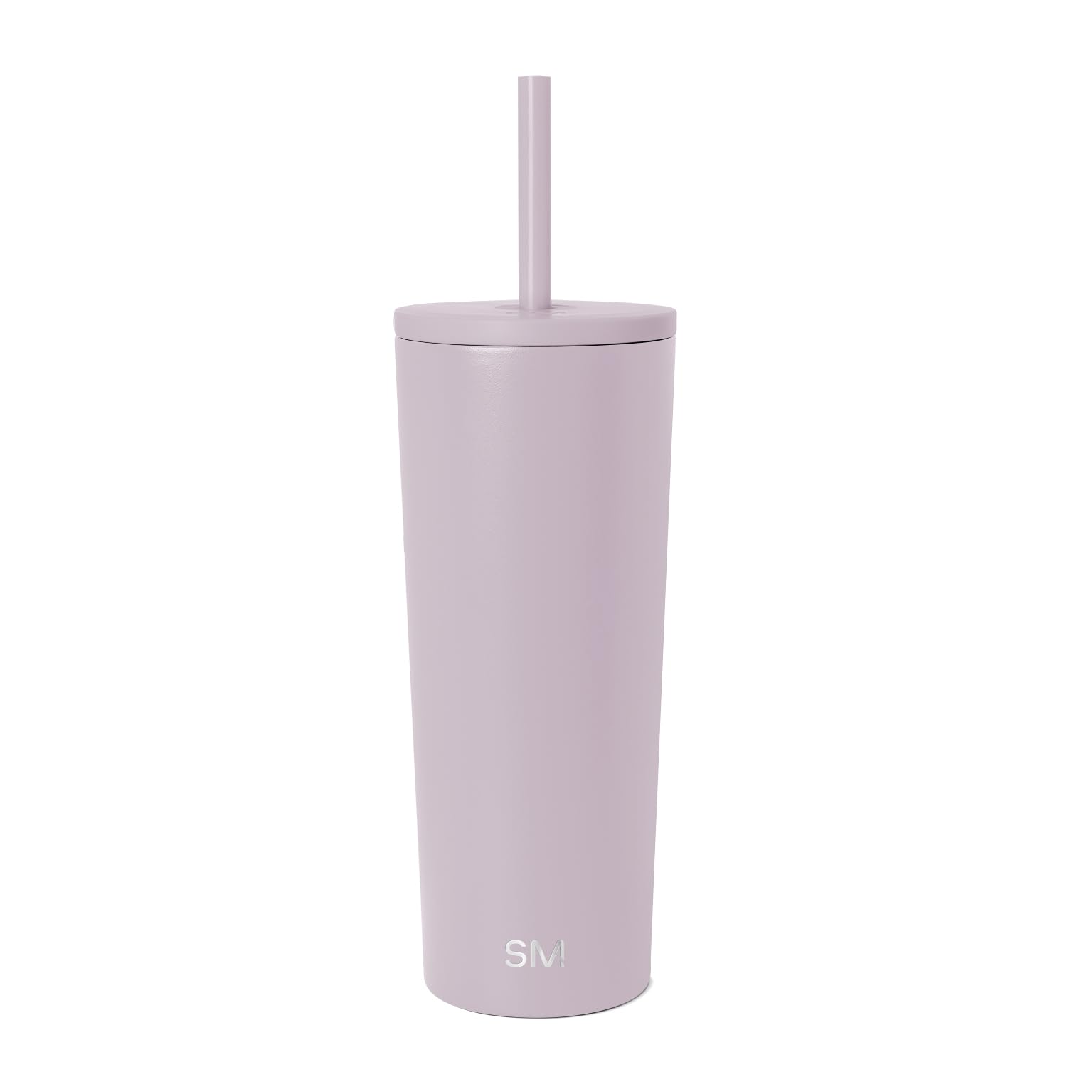 Simple Modern Iced Coffee Tumbler, Insulated | 24oz | Lavender | Reusable Stainless Steel Cup, Travel Mug, Water Bottle with Straw | Cupholder Friendly & Spill Resistant, Lavender Mist 24 Ounces -Lavender Mist