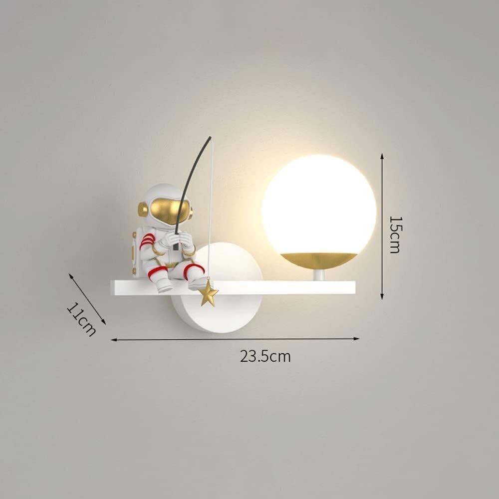 Applique da Parete Lampada da Parete a Forma di Luna per Camera da Letto Lampada da Parete a LED dimmerabile da 5 W Lampada da Parete a Forma di Luna 3D Lampada da Parete Bianca e