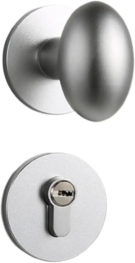 Aluminum Alloy Split Hardware Accessories Indoor Silent Door Lock with Keys 1Pcs(3_45MM)