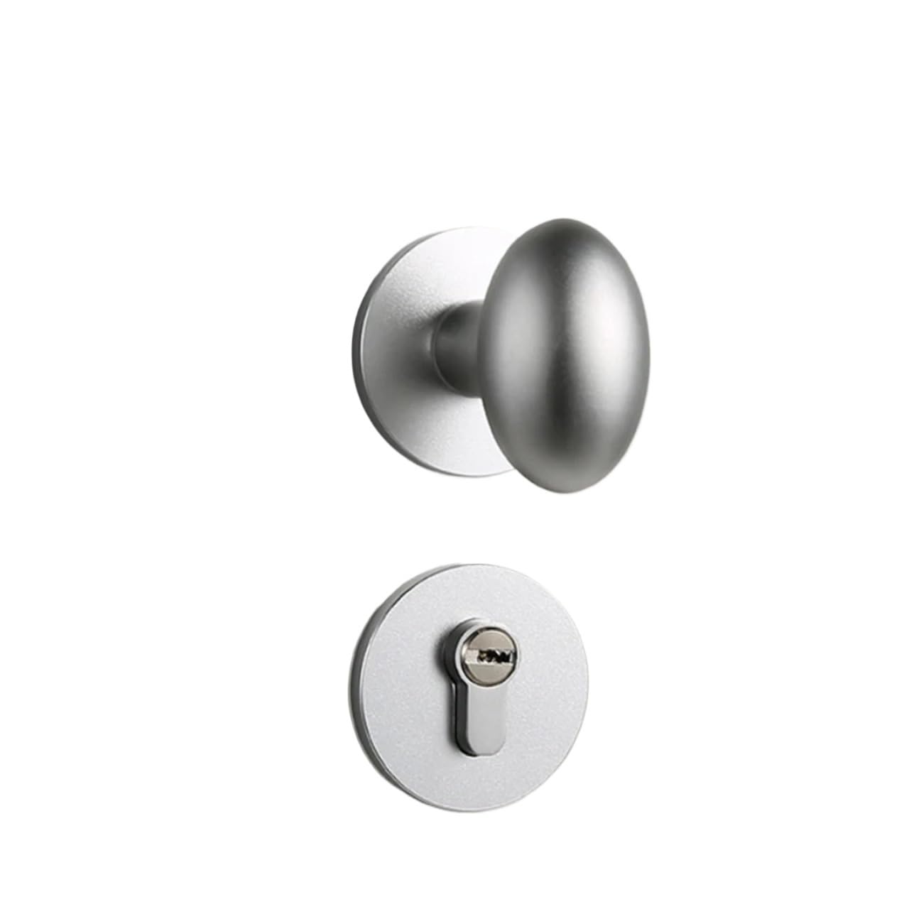 Aluminum Alloy Split Hardware Accessories Indoor Silent Door Lock with Keys 1Pcs(3_45MM)