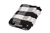 EVALAND Turkish Cotton Blanket and Throw Blanket, Machine-Washed, Comfy Bed Blanket, Bed Throw, Supe