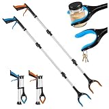 Teuaplo Pince Ramasse Objet Pliable, Lot de 2 Outils de Ramassage mit Tête Rotative 360° e...