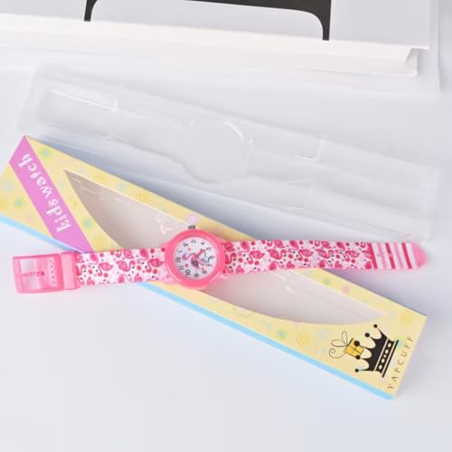 Flamingo Cartoon Waterproof Kids Watches for Girls, Learning Time and Easy to Read3
