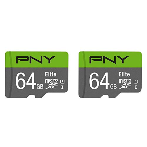 Pack-microsd-pny-2x64gb-elite-con adattatore