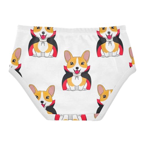 Cute Dogs White Toddler Underwear Floral 2t Cotton Panties for Girl Funny Briefs Kids Undies2