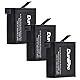 DuraPro 3X 1680mAh Akku + USB LED 3-Kana Ladegerät für GoPro Hero4 Hero 4 Akku AHDBT-401 Action Kamera