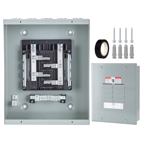 Circuit Breaker Panels 8 Space 125 Amp 120V/240V Circuit Breaker Box with Main Lug Steel Enclosure for Sub Panel Applications Indoor Load Center