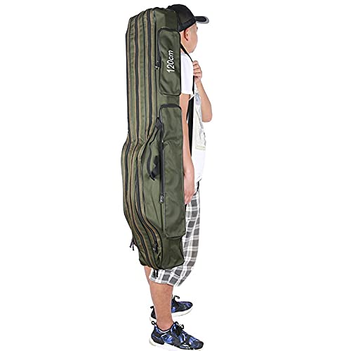 xinxinchaoshi Angeltasche Rutentasche wasserdichte Angelrute Tasche Träger 90-120 cm 2-3schayer Oxford Folding Angelpol… – Bild 4