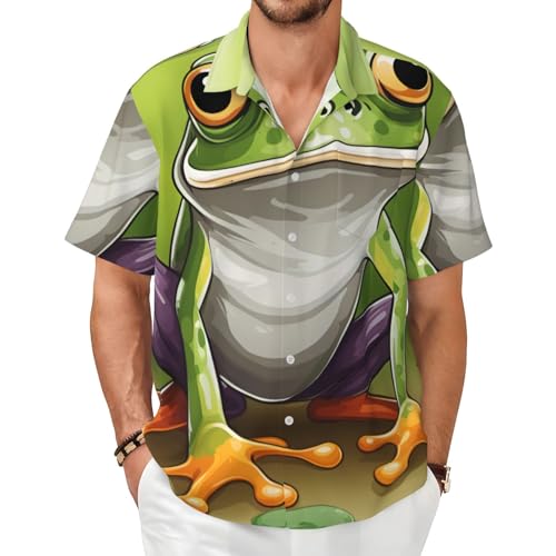 Chemise grenouille homme douce pour vos sorties décontractées et voyages d'été