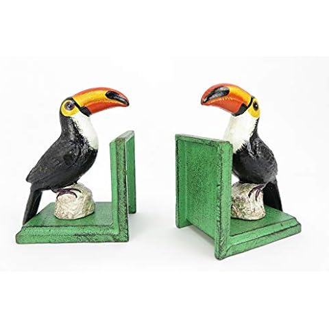 Nostalgic Bookends Toucan Toucan Parrot Gift Idea Cast Iron Cover