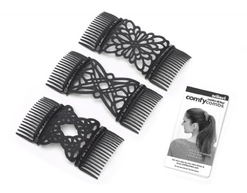 Scunci ComfyComb Black (Pack of 3)
