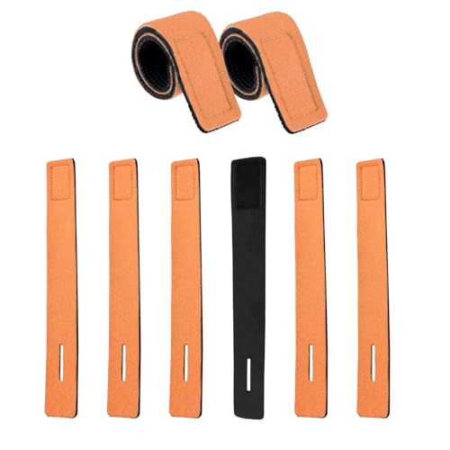 8x Fishing Rod Straps Fishing Pole Straps?Fishing Pole Ties Fishing Pole Holders for Bank Fishing?Fishing Rod Ties?Portable Fishing Belt Rod Holder Strap for All Fishing Rods