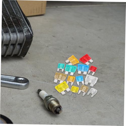 Kit de fusibles automotrices Unomor de aluminio, 220 piezas, fusibles mini para automóvil, RV y camiones miniatura 4