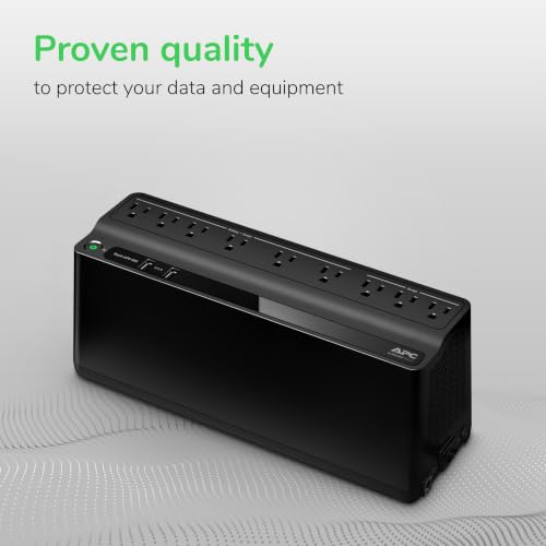 APC BE850G2 UPS Battery Backup & Surge Protector for Computer, Router, NAS - image 2