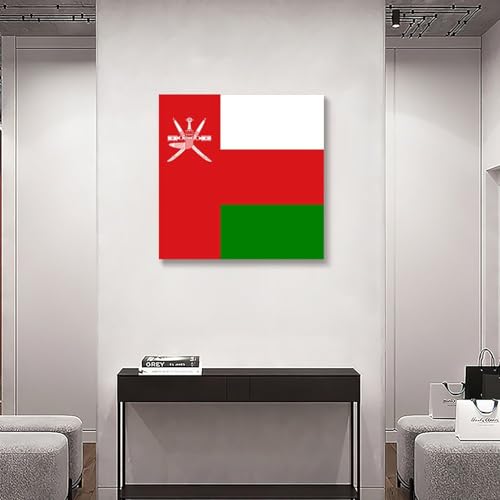 Bandera nacional de Omán en lienzo impreso para conectar con tus raíces en el hogar 6