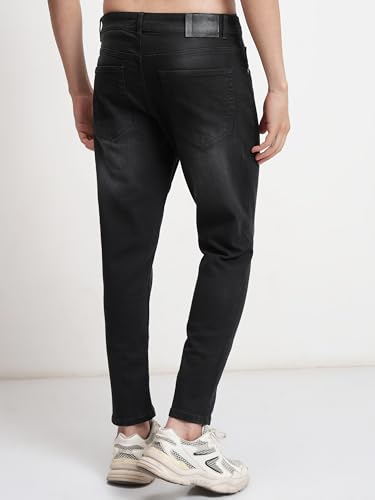 Image of Highlander Mens Tapered Fit Denim Jeans for Man|Regular Length|Mid-Rise|Stretchable Fabric for Comfort fit| Jeans for Man | Men Jeans