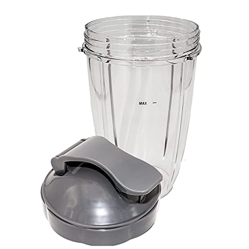 FHGSPQWM Tapa Top to Go con taza de 24 onzas de alto para licuadoras serie 600 W 900 W, 1 juego de accesorios de repuesto para licuadora