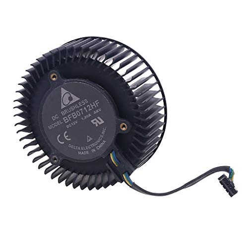 BUZHI BFB0712HF 65mm 12V 1.8A 4-Pin Graphics Card Cooling Fan for Compatible NVIDIA GTX Titan GTX980 980Ti