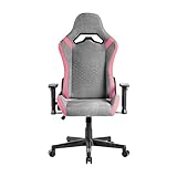 Mars Gaming MGC-PRO, Silla Gaming Profesional, Acabado Fabric Transpirable, Reposabrazos 2D y Respaldo Reclinable 135°, Cojines Lumbar y Cervical Soft-Touch, Ruedas XL y Pistón Gas Clase 4, Rosa