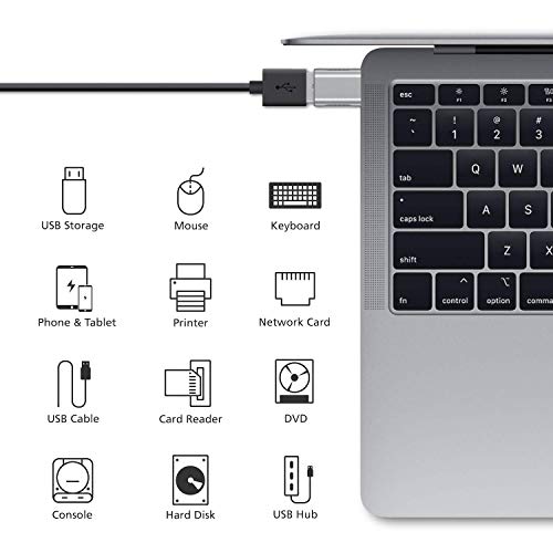 nonda USB C to USB Adapter(2 Pack),USB-C to USB 3.0 Adapter,USB Type-C to USB,Thunderbolt 3 to USB Female Adapter OTG for MacBook Pro 2019,MacBook Air 2020,iPad Pro 2020,More Type-C Devices(Silver) - Thumbnail 4