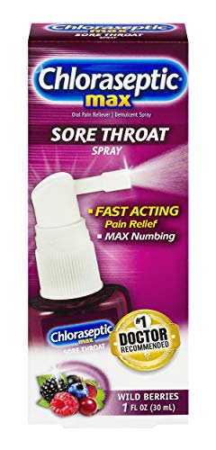 Chloraseptic Max Sore Throat Spray | Wild Berries | 1 Fl Oz