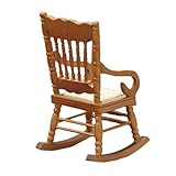 Modèle de petite chaise : cet accessoire de mini chaise de maison est fabriqué avec une finition soignée pour des détails réalistes, des meubles de maison de poupée