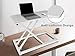 Aconcept Extra-Slim 26 x 14 White Lift Standing Desk Converter, Manual Keyboard Mouse Stand or Adjustable Height Sit Stand up Desk Riser, Compact for Monitor or Laptop Workstation