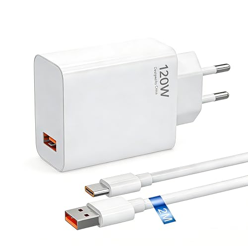 Chargeur rapide 120W de type C pour Xiaomi 14 Ultra et Redmi Note 13 Pro 5G