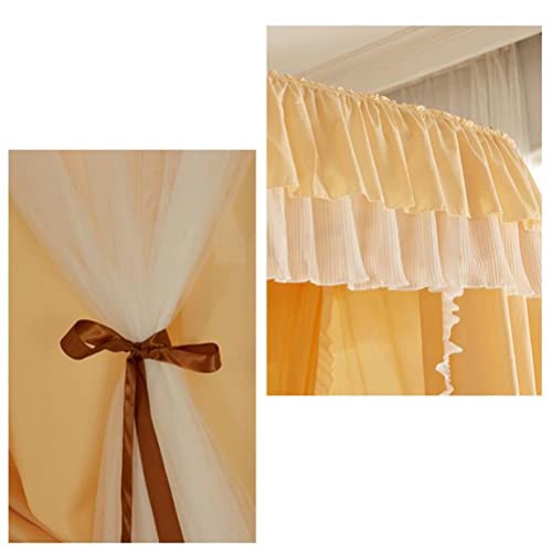 Mosquitera con dosel para cama doble que soluciona la luz y los insectos en verano 3