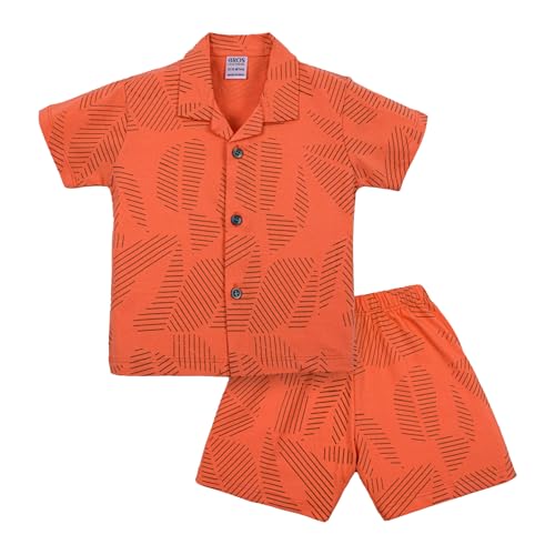 Image of 3BROS Baby Boys & Baby Girls Pure Cotton Clothing Set Casual Half Sleeves Shirt with Shorts Set For Boys & Girls