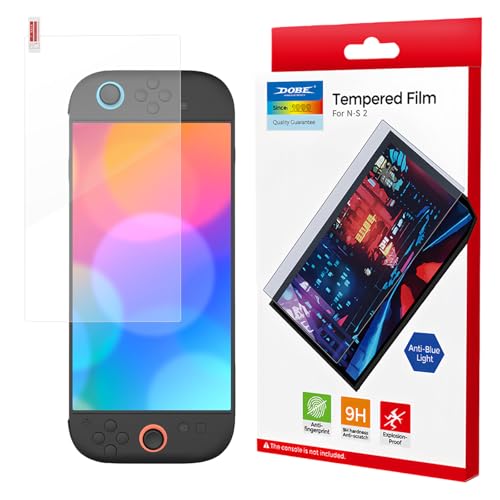 for Nintendo Switch 2 �p �K���X�t�B���� �y�V�o��3IN1 �z�t���ی� �w��h�~ 9H�d�x Nintendo Switch 2 �t�B���� �Ή� �Ռ��ی� �������ǂ� �������� �C�A�[�� ��U�h�~ Switch ��2���� �p ��ʕی�t