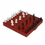 TTETTZ Ancient Chess Board Chinesisches Brettspiel 3D Figuren Harz Holz Material für Touristen Kinder für Souvenir Wohnzimmer Büro