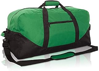DALIX 25" Big Adventure Large Gym Sports Duffle Bag in Dark Green