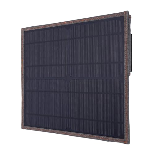 15W Portable Foldable Solar Panel, 5V Portable Solar Charger for Cell Phones Camera Outdoor Camping RV Hiking Travel, Monocrystalline Silicon Foldable USB Charger with Controller